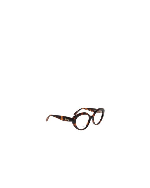 Loewe White Curvy Butterfly Frame Glasses