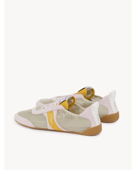 Chloé White Chloé Kick Low-Top Sneakers