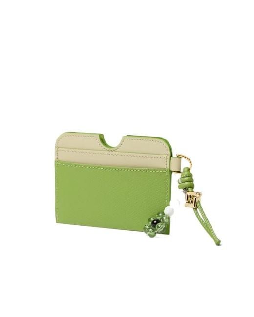 Fendi Green Ff Diamonds Card Case