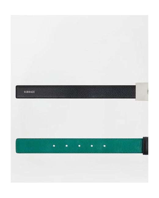 Versace Multicolor Reversible Medusa Buckle Belt for men