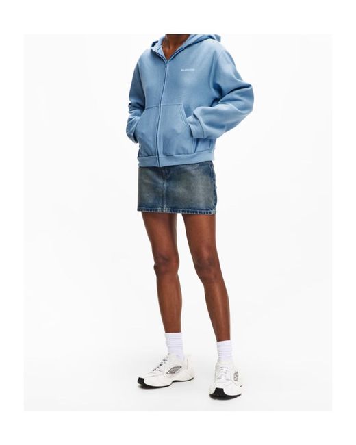 Balenciaga Blue Zippered Hoodie