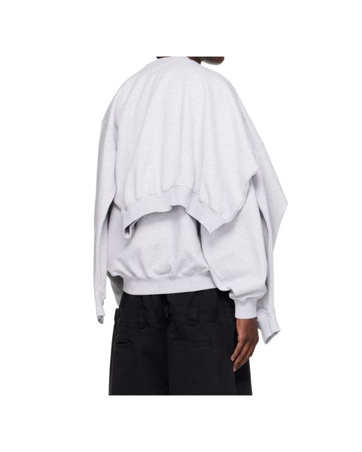 Vetements White Double Layered Pullover for men