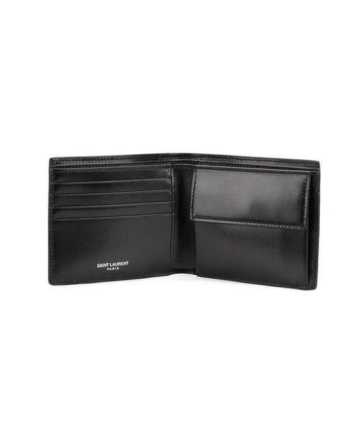Saint Laurent Black Monogram East/West Wallet for men
