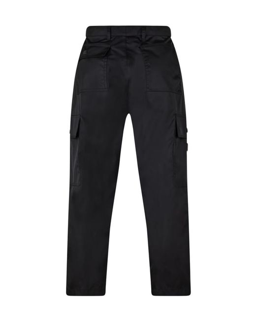 Prada Blue Interlink Cargo Trousers for men