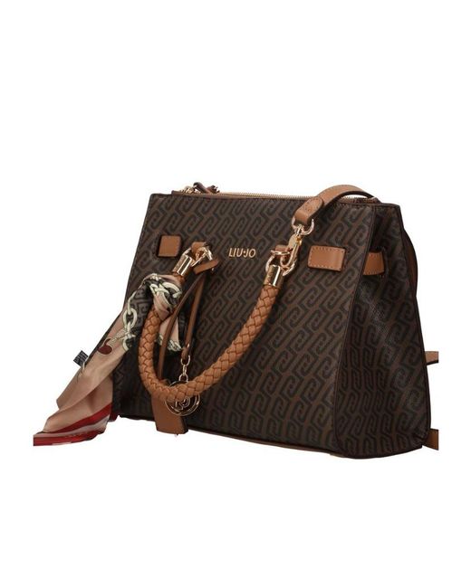 Liu Jo Brown Patterned Shoulder Bag