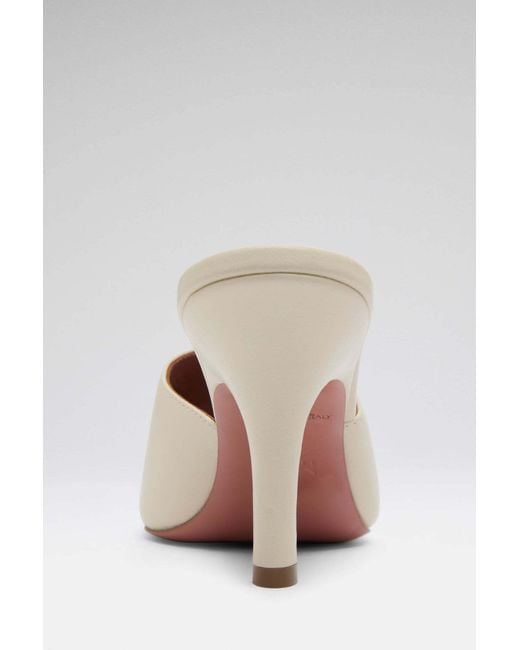 AMINA MUADDI White Jamie Mule 80 High-Heeled Sandals