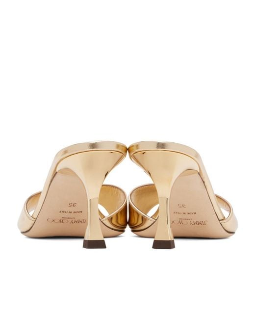 Jimmy Choo Natural Skye Heeled Mules