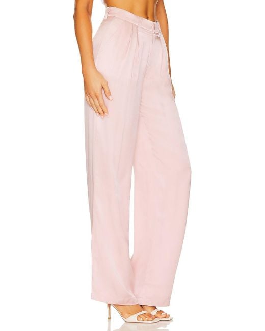 Anine Bing Pink Belt-Loop Casual Pants