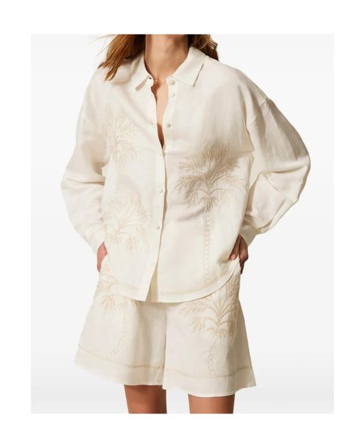 Twinset White Button-Up Shirt