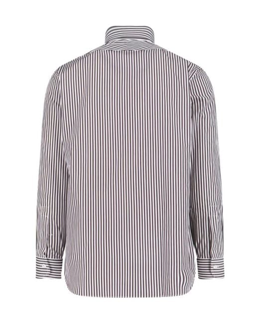 Tom Ford Purple Striped Shirt for men