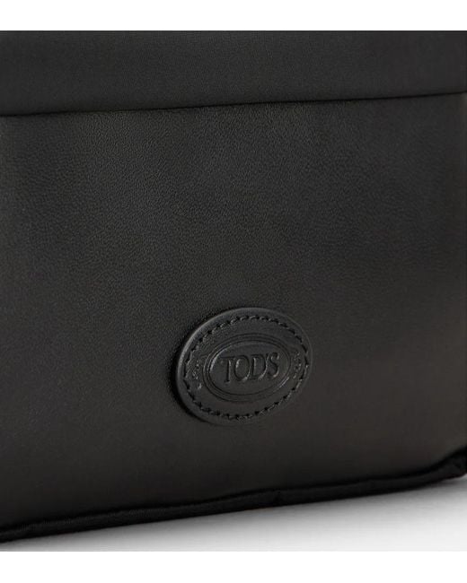 Tod's Black Camera Mini Messenger Bag for men