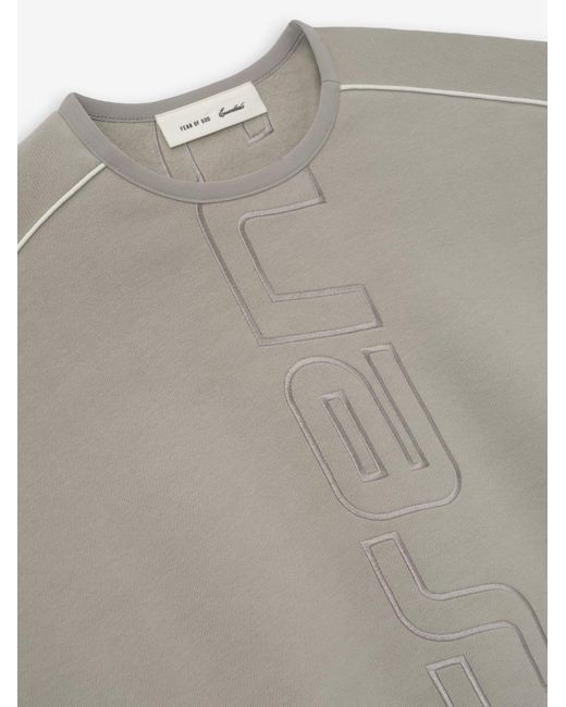 Fear Of God Gray Logo Sweatshirt for men