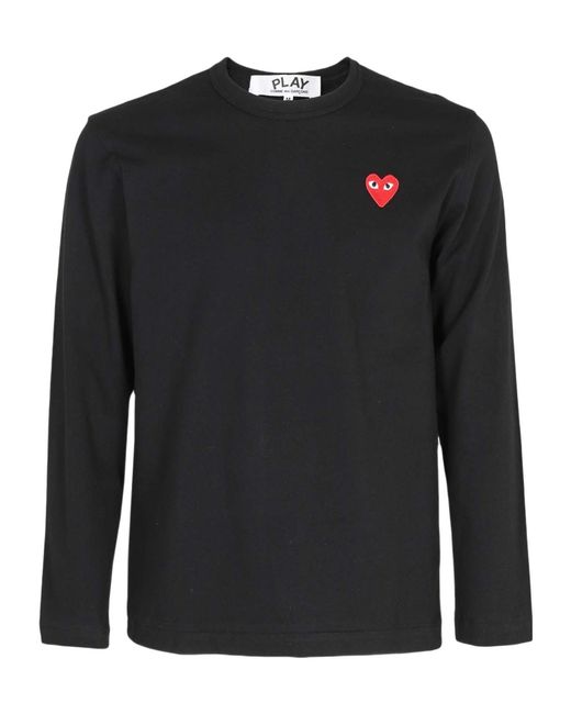 COMME DES GARÇONS PLAY Black Comme Des Garçons Play Heart Logo T-Shirt for men