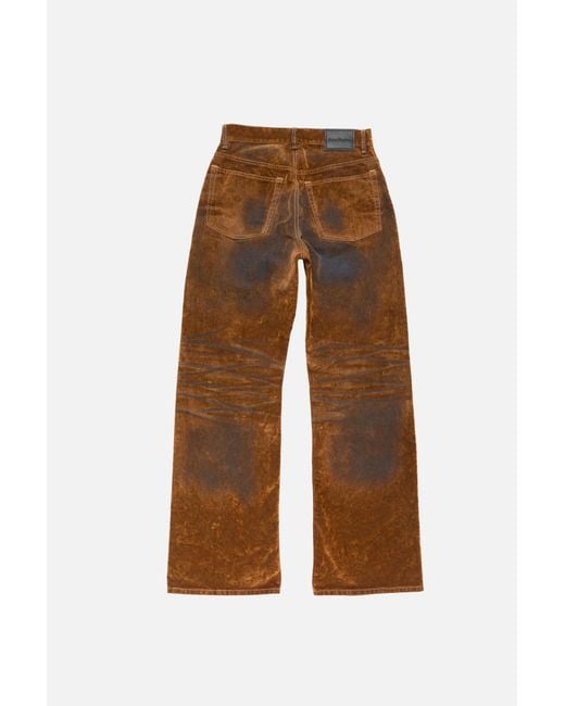 Acne Brown Regular Fit Jeans