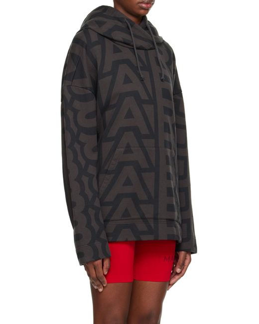 Marc Jacobs Black Monogram Oversized Hoodie