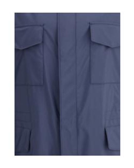 Loro Piana Blue Traveller High-Neck Jacket for men