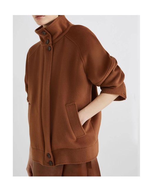 Marella Brown Cashmere-Blend Jacket