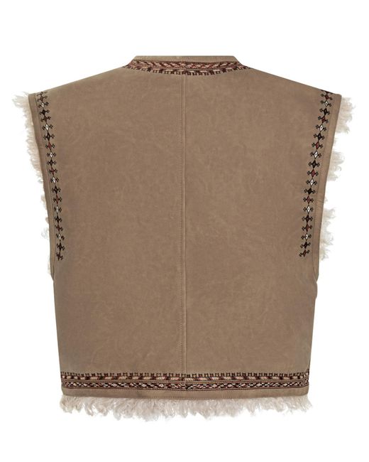 Isabel Marant Brown Sleeveless Vest