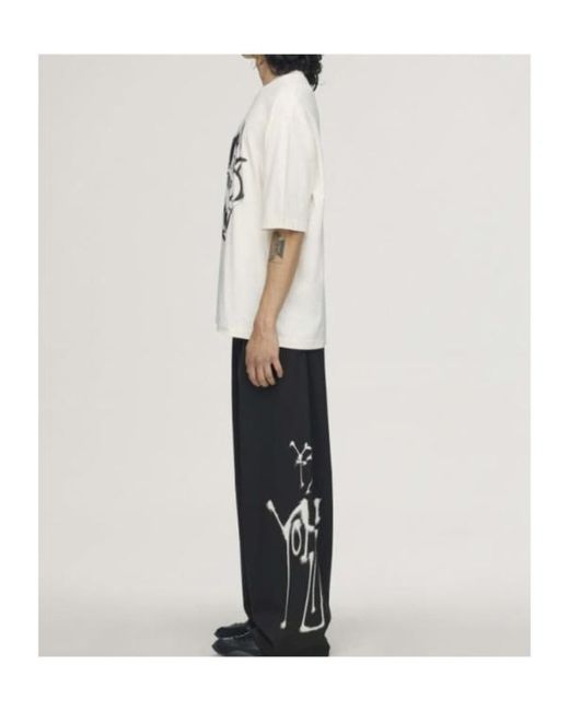 Y-3 White Chito Graphic Short-Sleeve T-Shirt for men