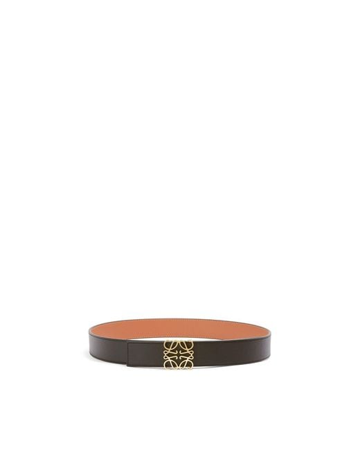 Loewe White Logo Plaque Reversible Belt for men