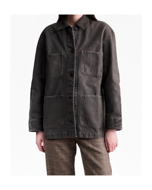 A.P.C. Gray Pocket Detailed Jacket