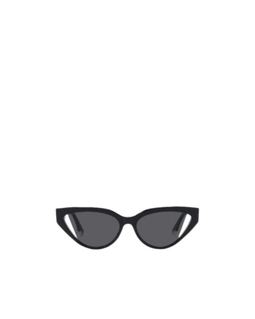 Fendi White Eyewear Cat-Eye Frame Sunglasses