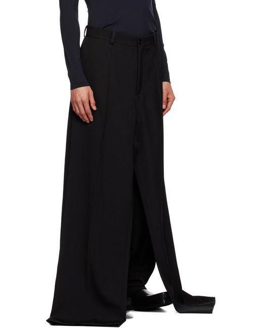 Balenciaga Black Double Front Trousers