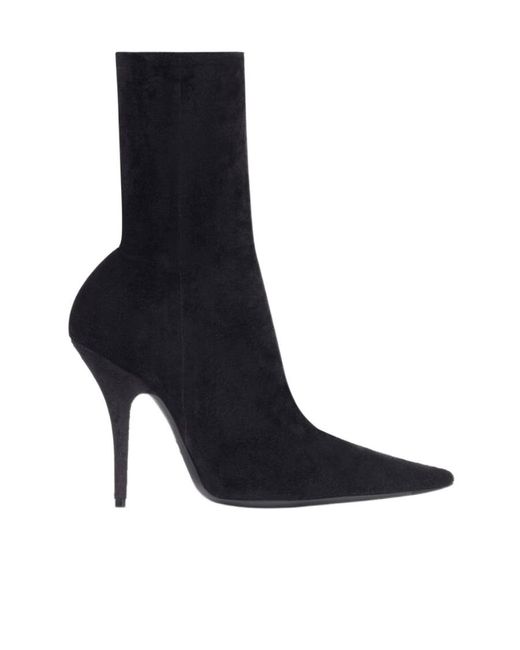 Balenciaga Black Knife Heeled Ankle Boots