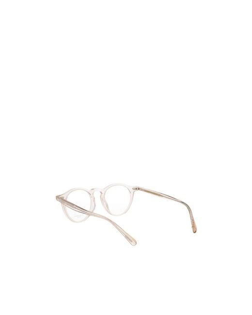 Oliver Peoples White Op-13 Round Frame Glasses