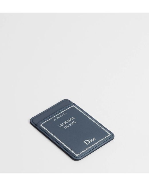Dior Blue Magnetic Card Holder for men