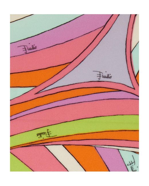 Emilio Pucci Multicolor Spaghetti-Strap One-Piece Swimsuit