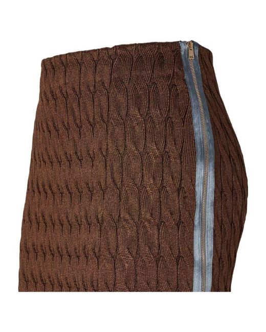 Fendi Brown Viscose Skirt