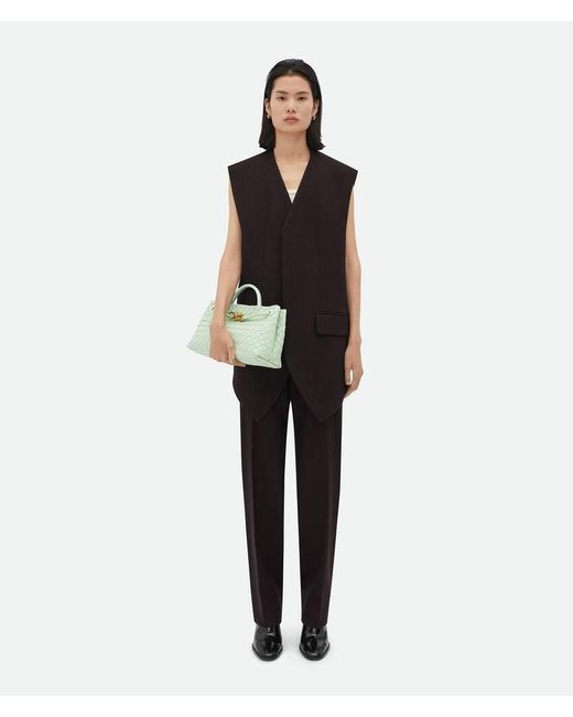 Bottega Veneta Green Trumpet Woven Shoulder Bag