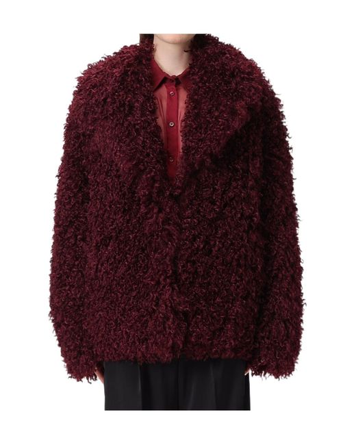 Aniye By Red Faux Fur Jacket
