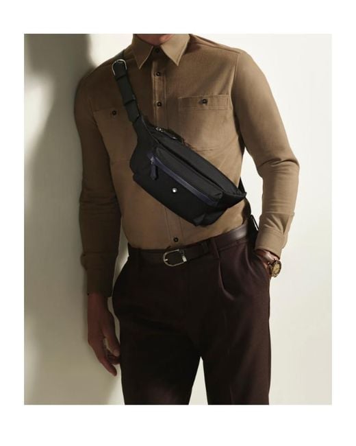 Montblanc Black Panorama Belt Bag for men