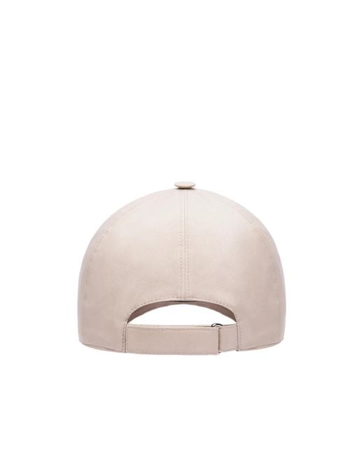 Brioni Natural Logo Embroidered Baseball Cap for men