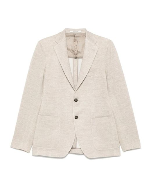 Tagliatore Natural Long-Sleeved Suit Jacket for men