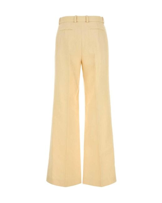 Chloé Natural Chloé Wide-Leg Pants