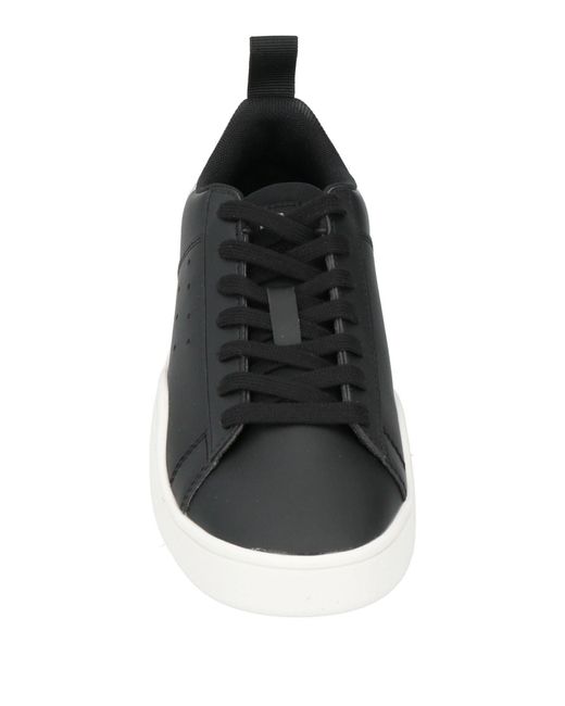 DIESEL Black Solid Color Low-Top Sneakers