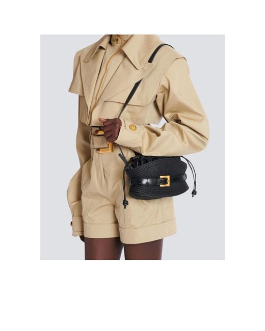 Balmain Black Shuffle Mini Bag
