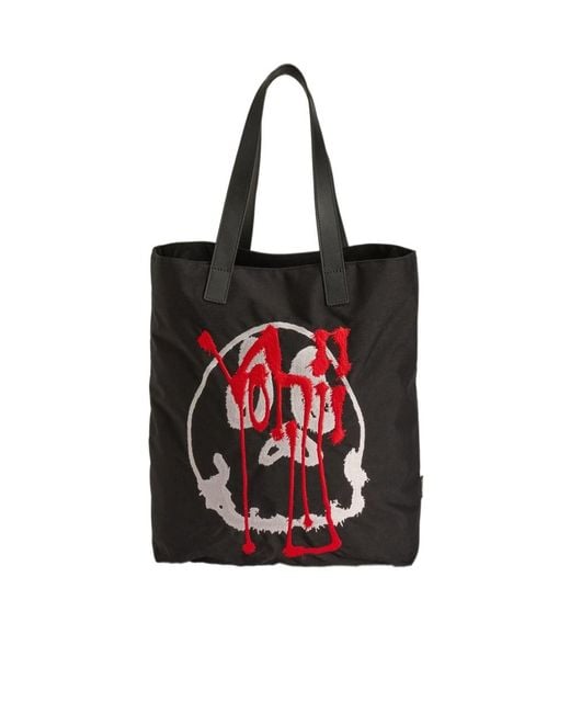 Y-3 Black Chito Graphic Tote for men