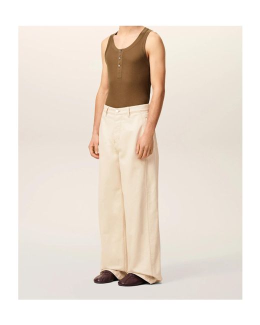 AMI Natural Ami Wide Fit Jeans for men