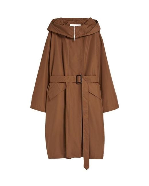 Max Mara Brown Hooded Casual Jacket
