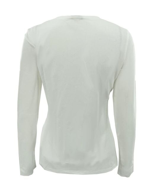 Armani Jeans Gray V-Neck Long-Sleeved T-Shirt