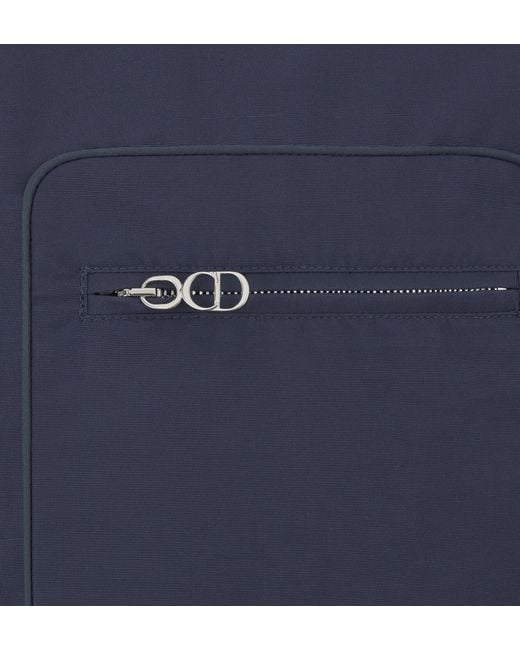 Dior Blue Christian Couture Embroidered Shirt for men