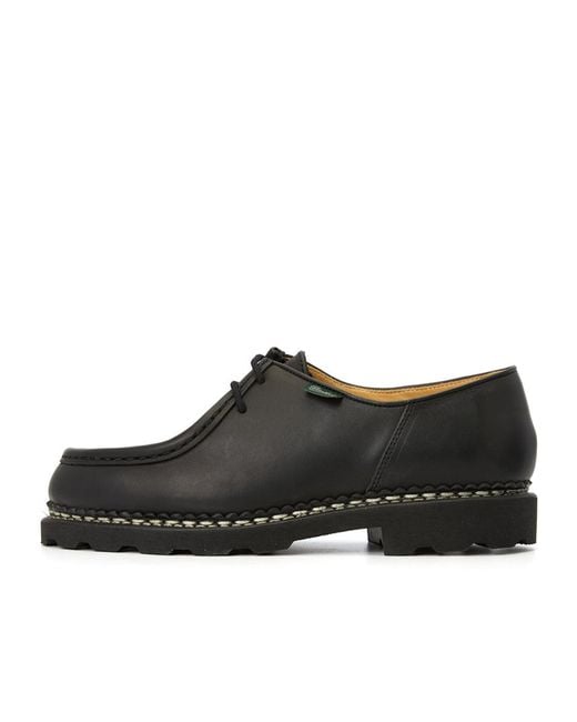 Paraboot Black Michael Lace-Up Derby Shoes for men