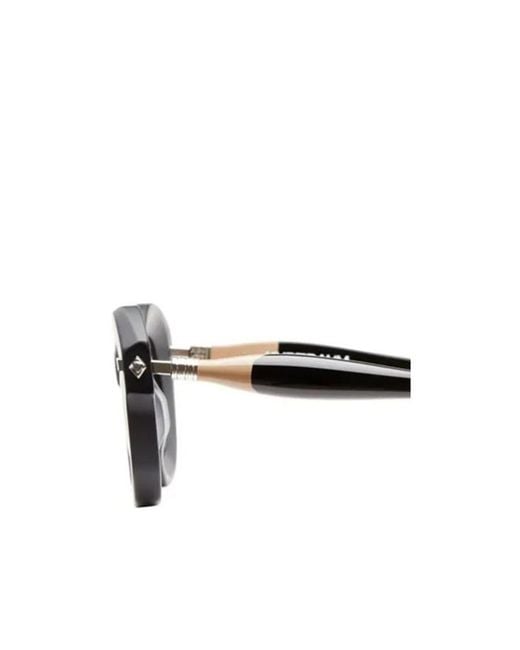 Kuboraum White Square-Frame Sunglasses for men