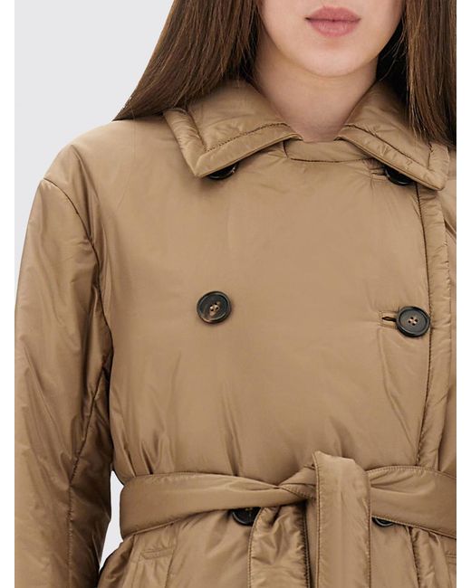 Max Mara Brown The Cube Calla Padded Trench Coat