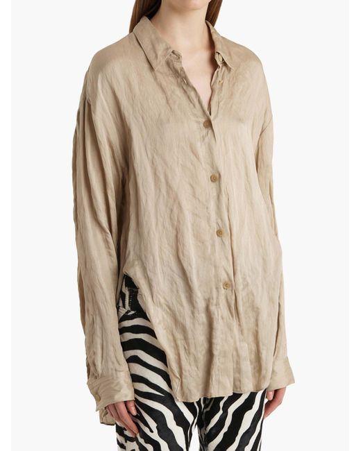 Khaite Natural Goya Button-Down Shirt