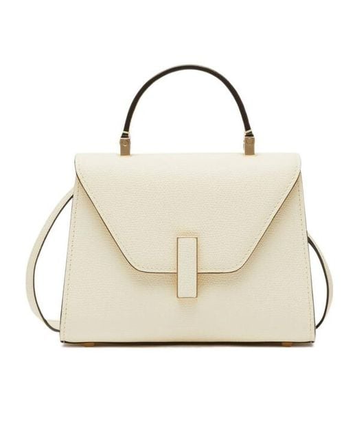 Valextra White Iside Crossbody Micro Bag
